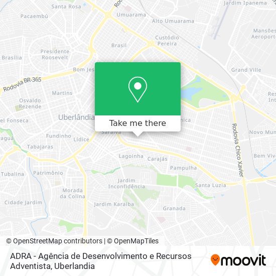 Mapa ADRA - Agência de Desenvolvimento e Recursos Adventista