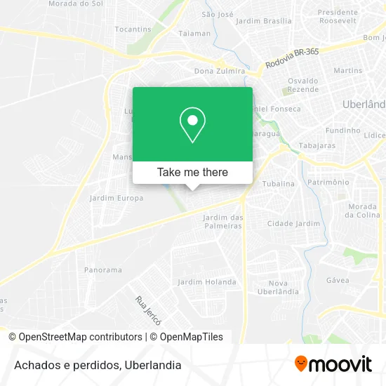 Achados e perdidos map