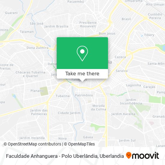 Faculdade Anhanguera - Polo Uberlândia map