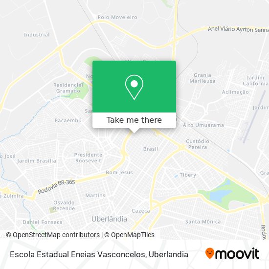 Mapa Escola Estadual Eneias Vasconcelos