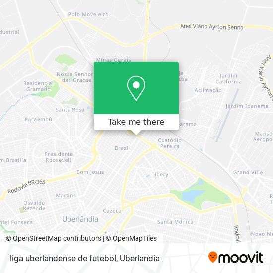 liga uberlandense de futebol map