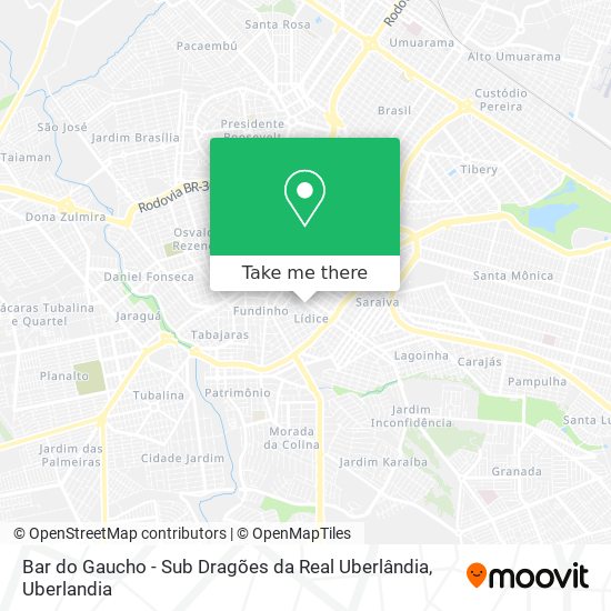 Bar do Gaucho - Sub Dragões da Real Uberlândia map