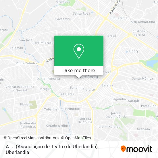 ATU (Associação de Teatro de Uberlândia) map