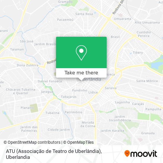 Mapa ATU (Associação de Teatro de Uberlândia)