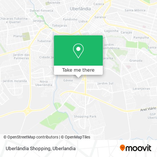 Mapa Uberlândia Shopping