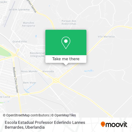 Mapa Escola Estadual Professor Ederlindo Lannes Bernardes