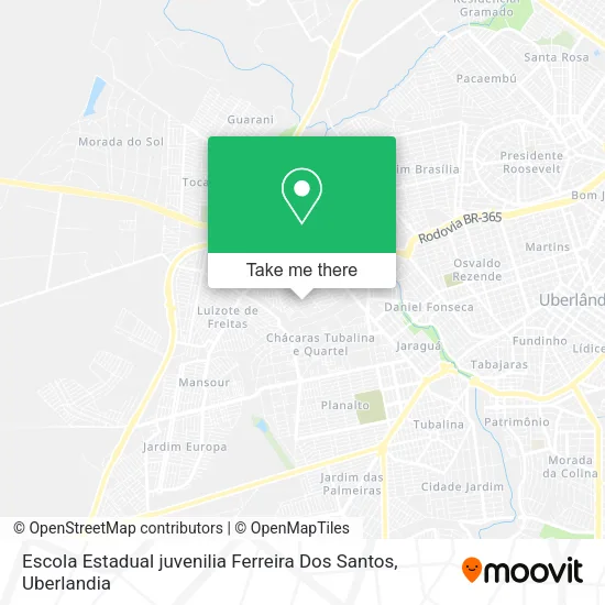 Escola Estadual juvenilia Ferreira Dos Santos map