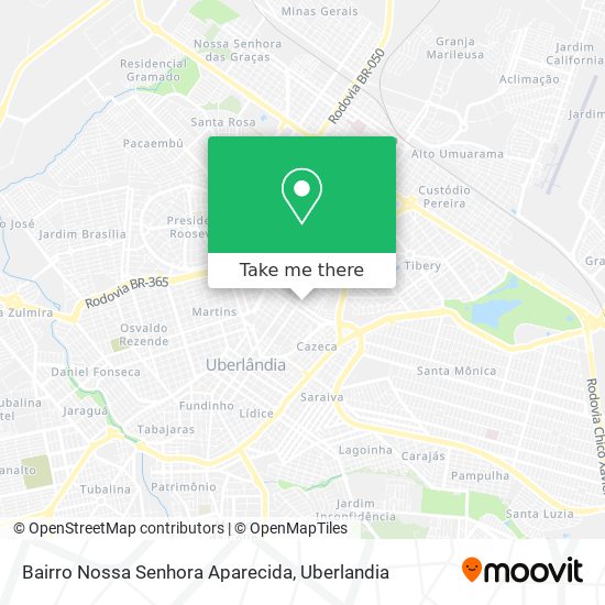 Mapa Bairro Nossa Senhora Aparecida