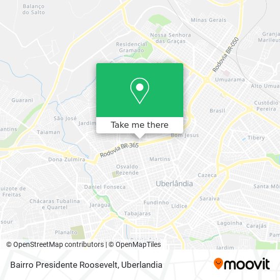 Bairro Presidente Roosevelt map