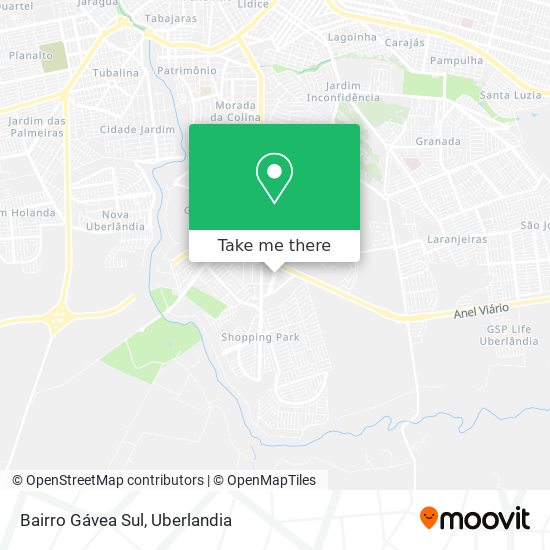 Bairro Gávea Sul map