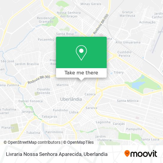 Mapa Livraria Nossa Senhora Aparecida