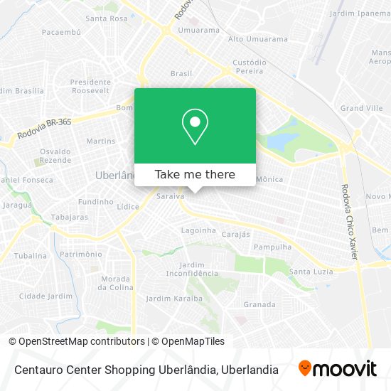 Centauro Center Shopping Uberlândia map