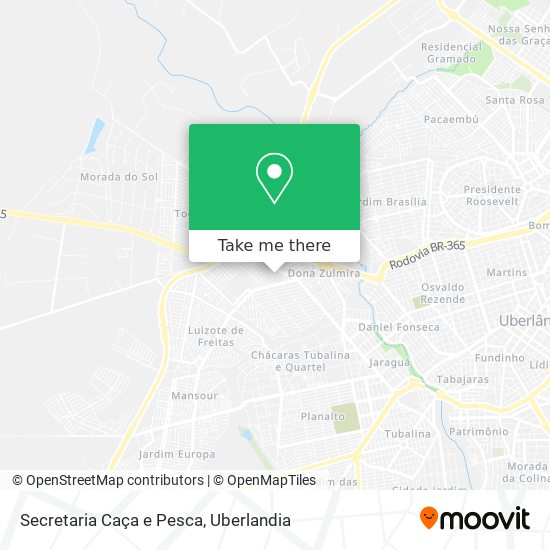 Secretaria Caça e Pesca map