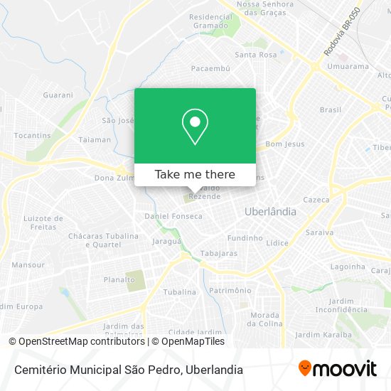 Mapa Cemitério Municipal São Pedro