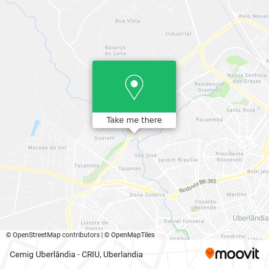 Cemig Uberlândia - CRIU map