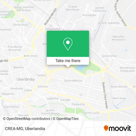 CREA-MG map