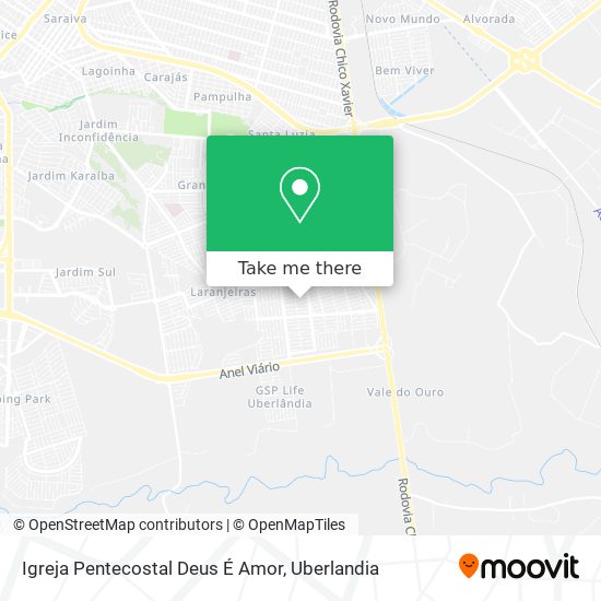 Mapa Igreja Pentecostal Deus É Amor