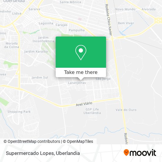 Supermercado Lopes map