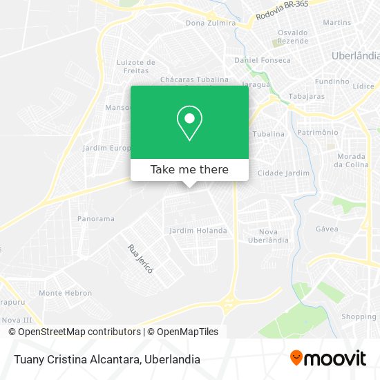 Tuany Cristina Alcantara map