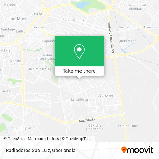 Radiadores São Luiz map