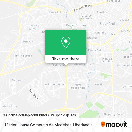 Mapa Mader House Comercio de Madeiras