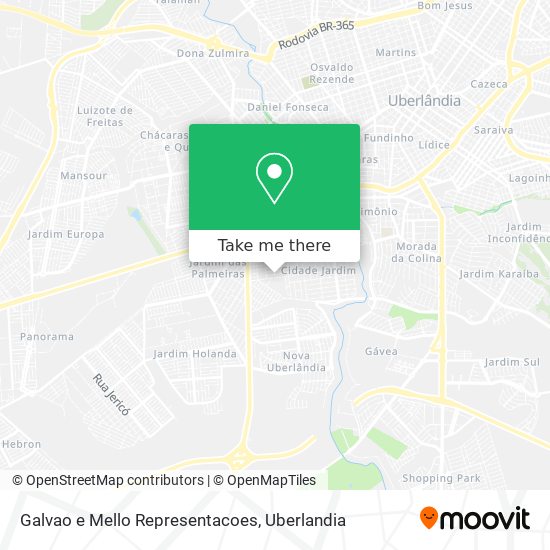 Galvao e Mello Representacoes map