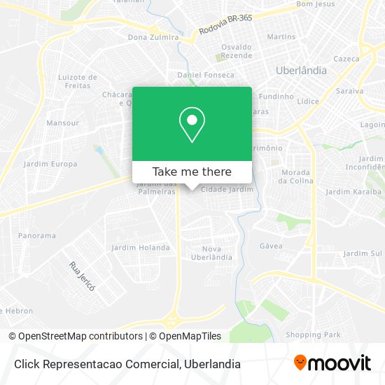 Click Representacao Comercial map