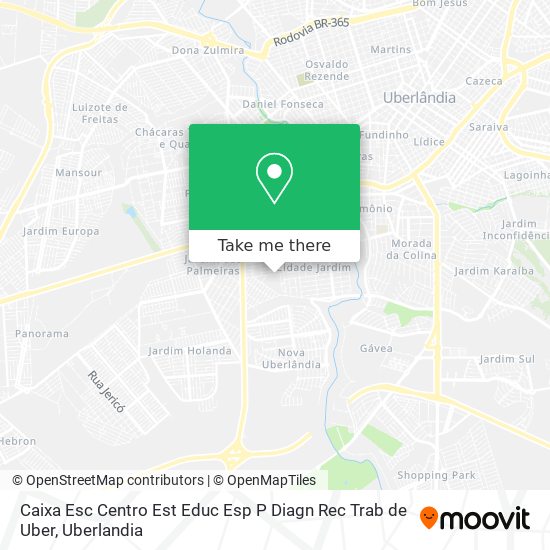 Mapa Caixa Esc Centro Est Educ Esp P Diagn Rec Trab de Uber