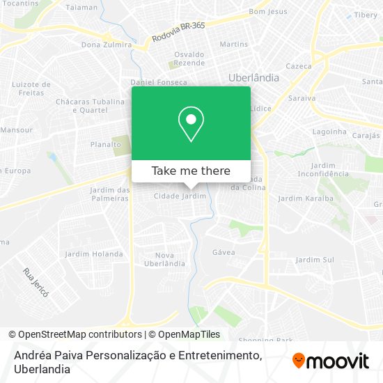 Mapa Andréa Paiva Personalização e Entretenimento