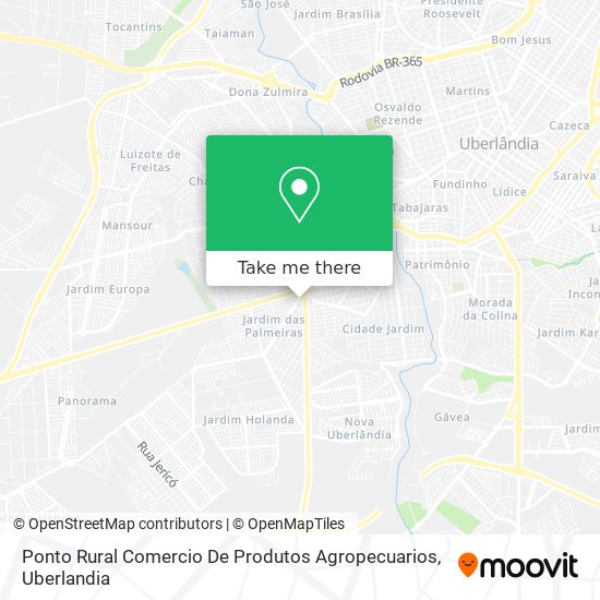 Ponto Rural Comercio De Produtos Agropecuarios map