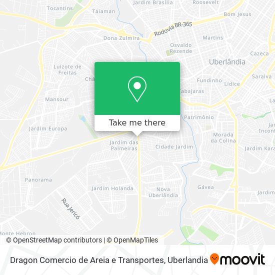 Dragon Comercio de Areia e Transportes map