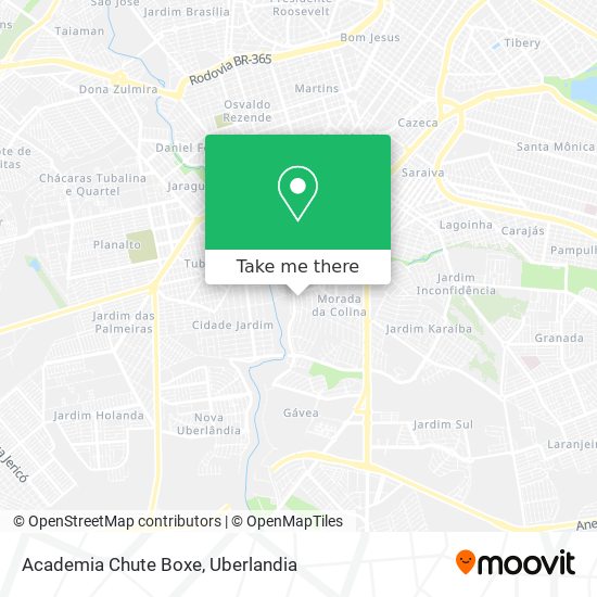 Mapa Academia Chute Boxe