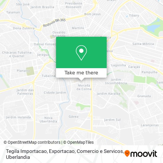 Tegila Importacao, Exportacao, Comercio e Servicos map