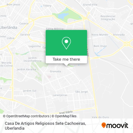 Mapa Casa De Artigos Religiosos Sete Cachoeiras