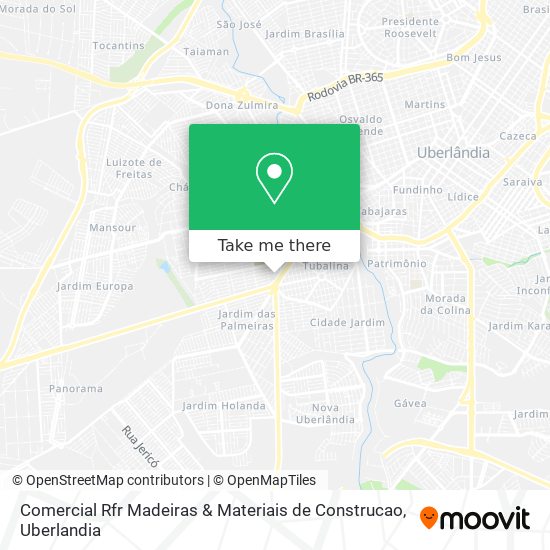 Comercial Rfr Madeiras & Materiais de Construcao map