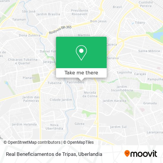 Real Beneficiamentos de Tripas map