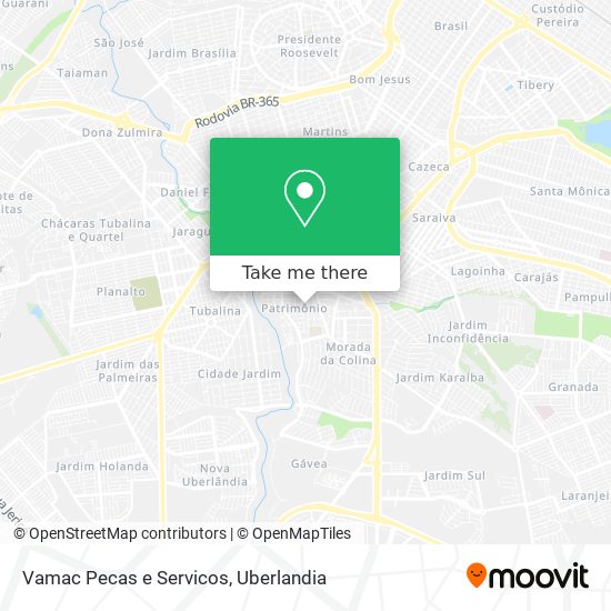 Vamac Pecas e Servicos map