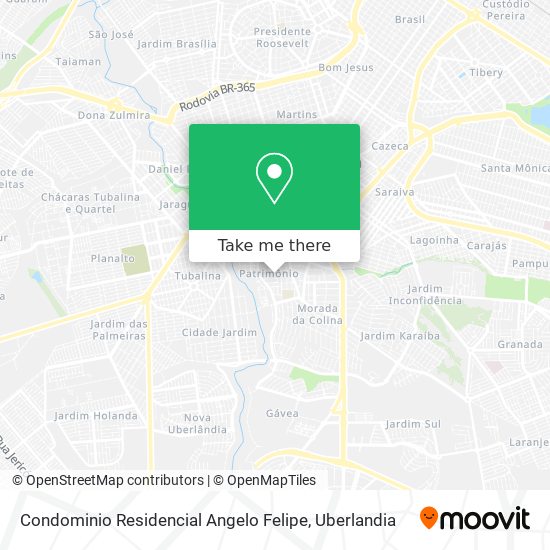 Mapa Condominio Residencial Angelo Felipe