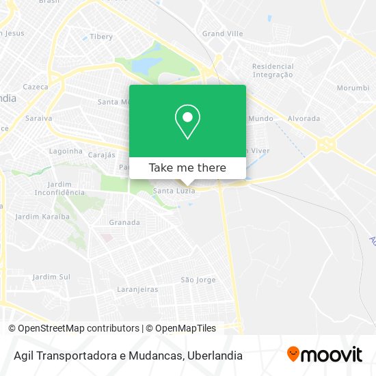 Agil Transportadora e Mudancas map