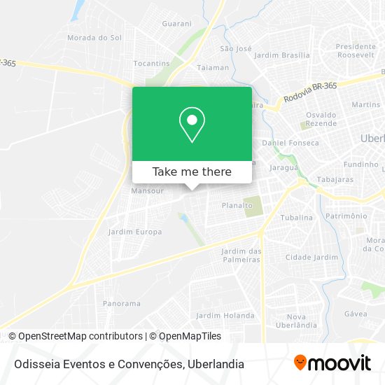 Mapa Odisseia Eventos e Convenções