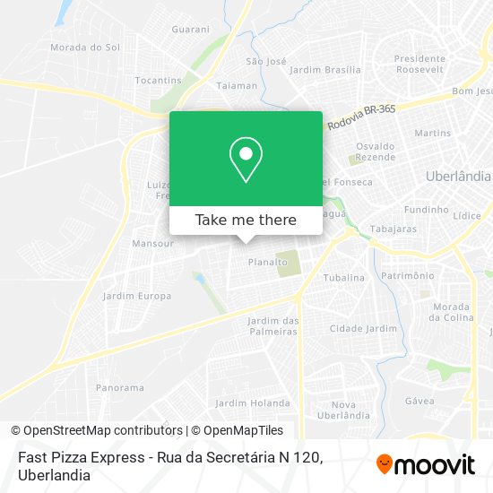Fast Pizza Express - Rua da Secretária N 120 map