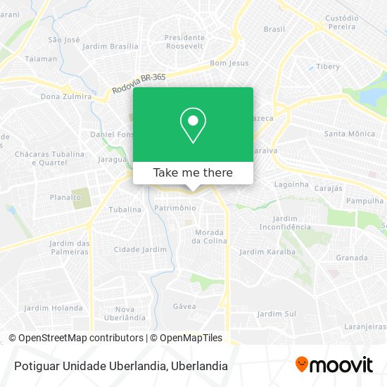 Potiguar Unidade Uberlandia map