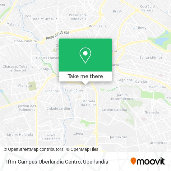 Iftm-Campus Uberlândia Centro map