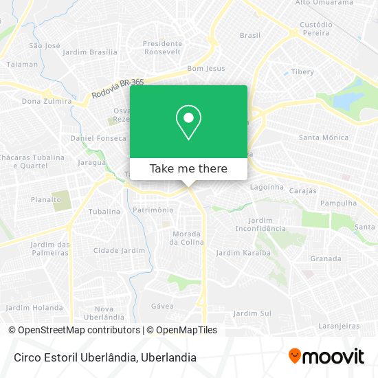 Mapa Circo Estoril Uberlândia