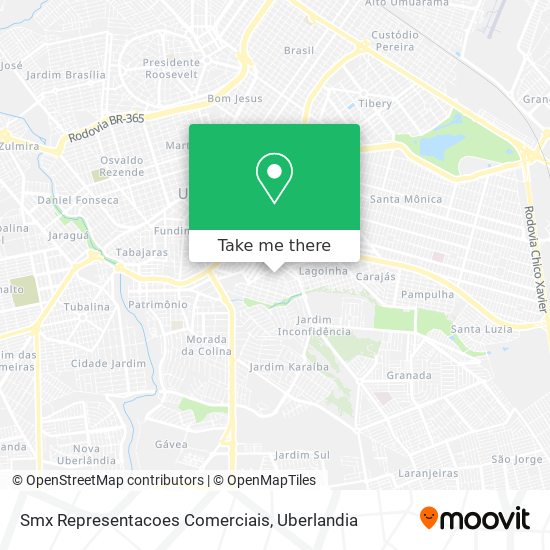 Smx Representacoes Comerciais map