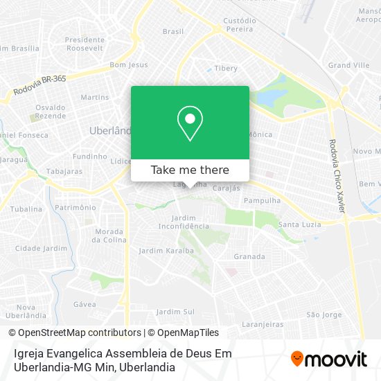 Igreja Evangelica Assembleia de Deus Em Uberlandia-MG Min map
