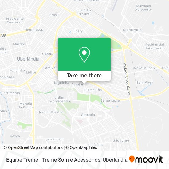 Mapa Equipe Treme - Treme Som e Acessórios