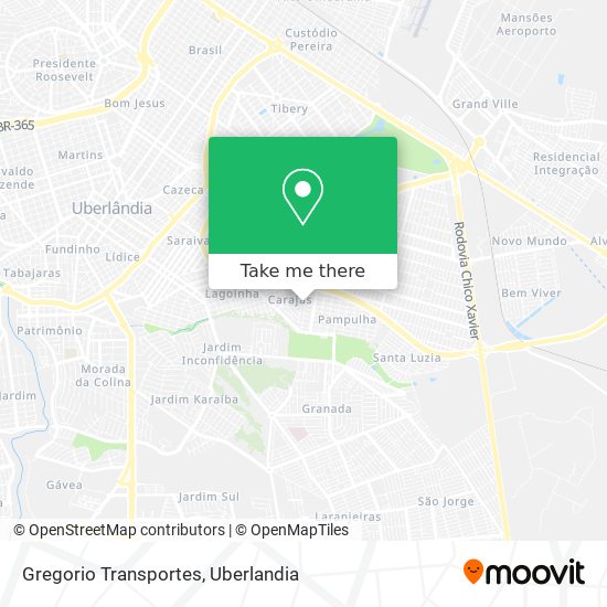 Gregorio Transportes map