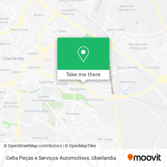 Mapa Celta Peças e Serviços Automotivos