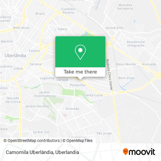 Camomila Uberlândia map